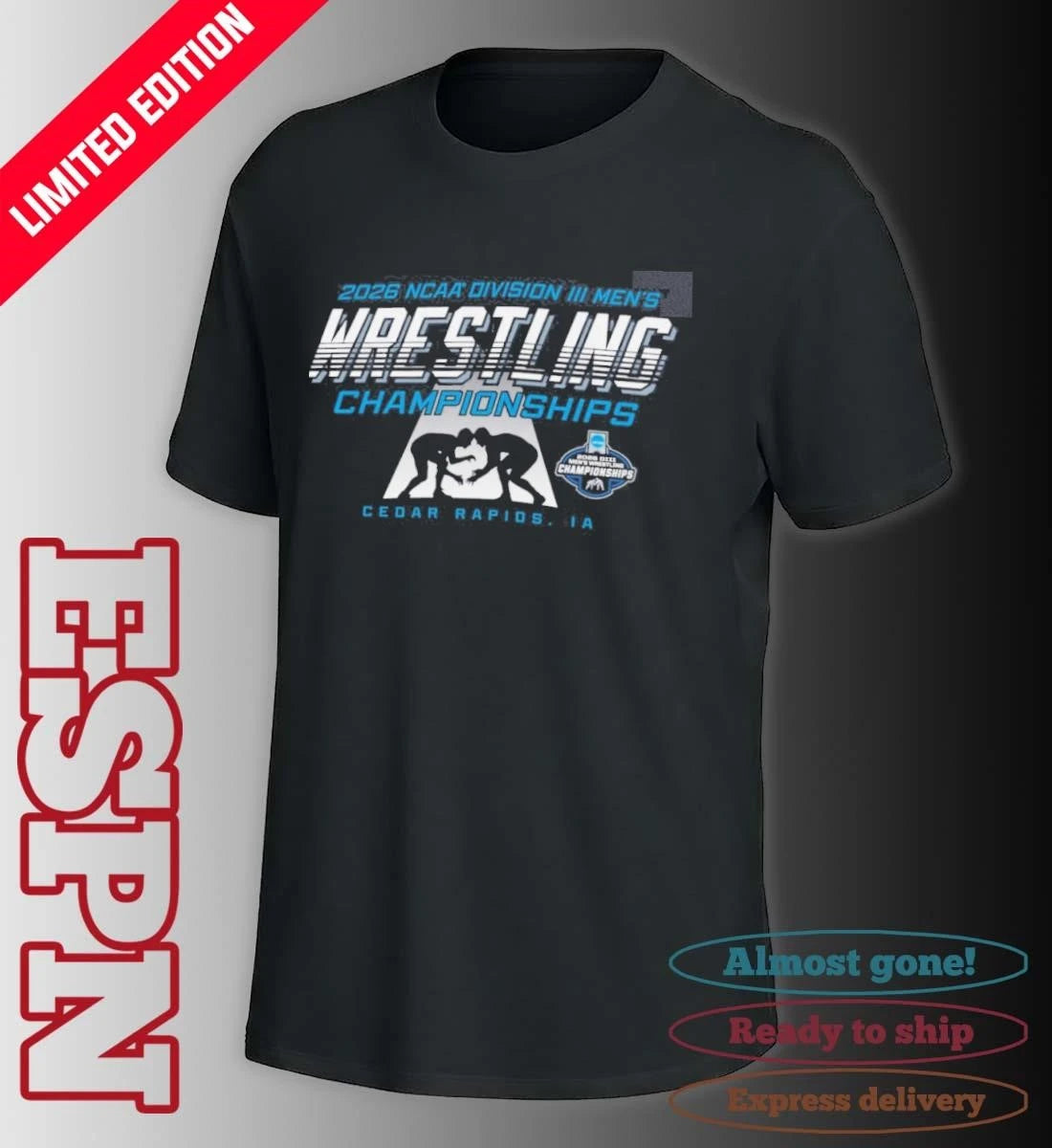 Official 2026 NCAA Division III Wrestling Championships – Cedar Rapids, IA Shirt