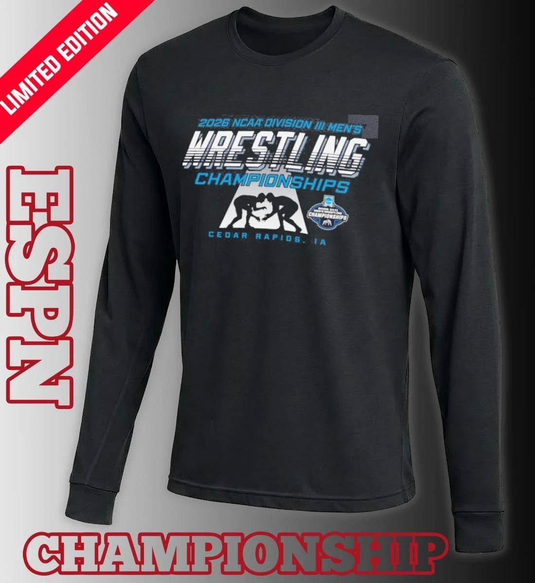 Official 2026 NCAA Division III Wrestling Championships – Cedar Rapids, IA Shirt