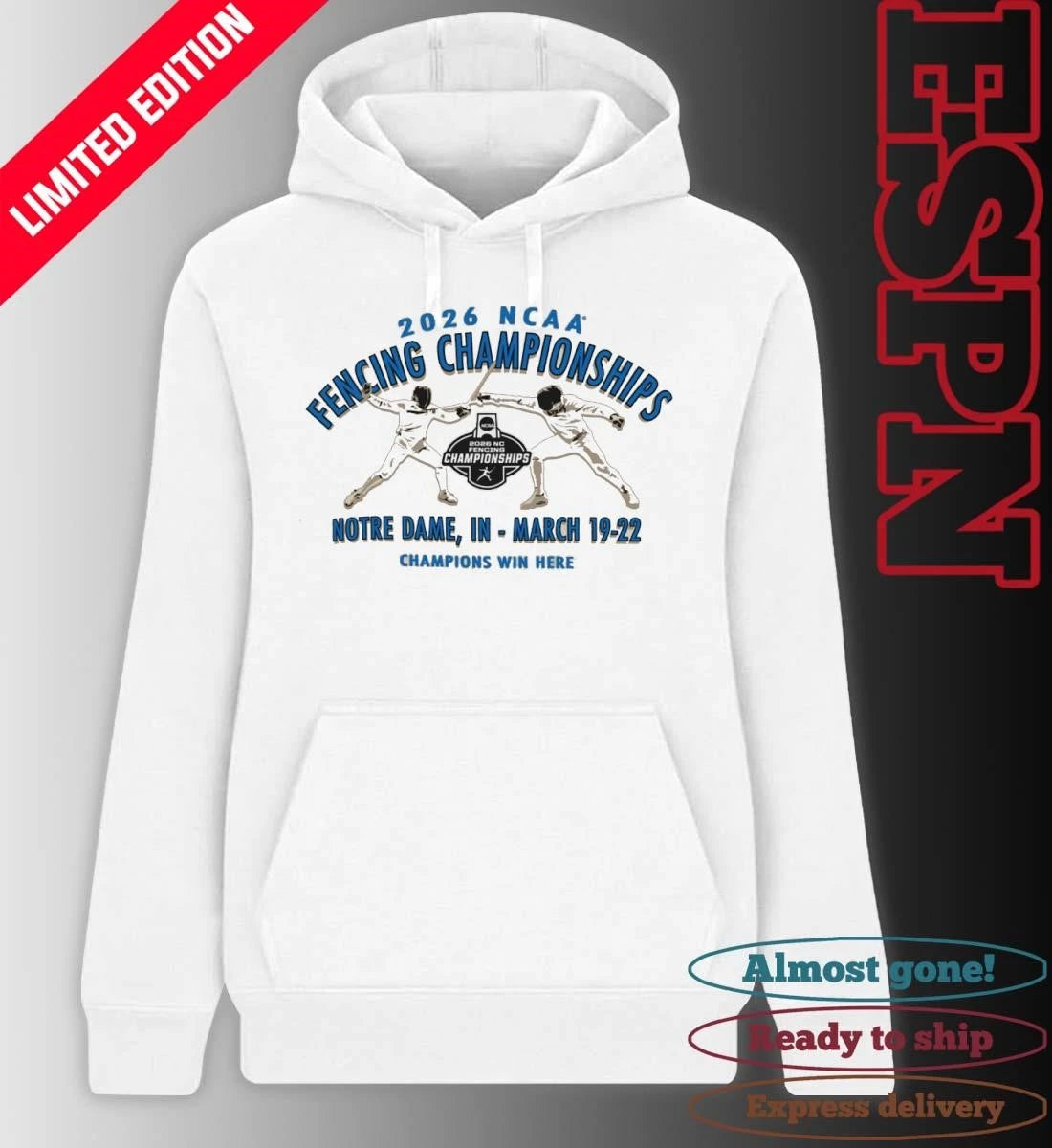 Official 2026 NCAA Fencing Championships T-Shirt