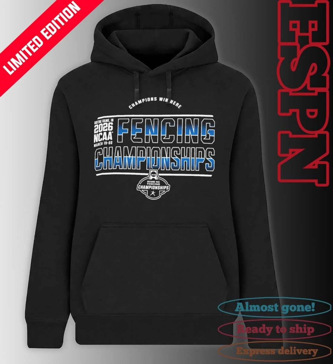 Official 2026 NCAA Fencing Championships March 19-22 T-Shirt