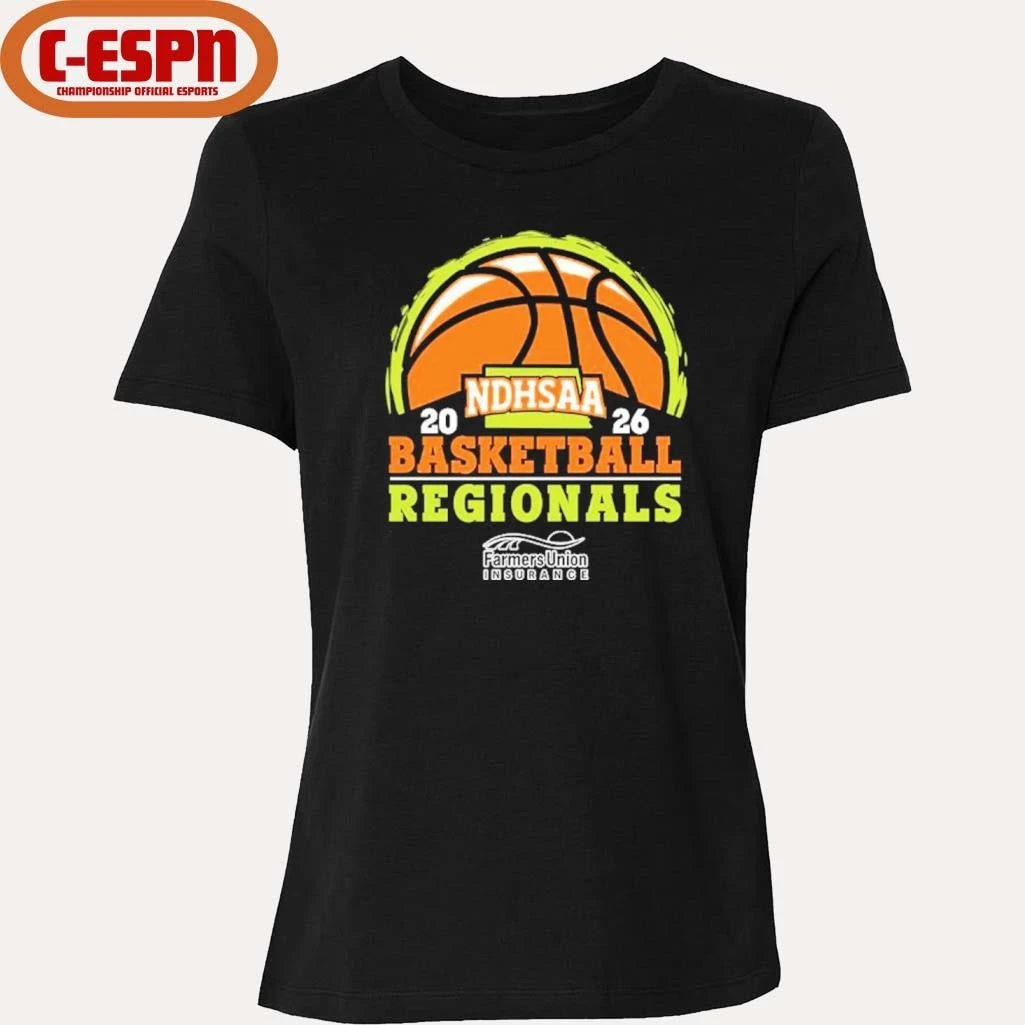 Official 2026 NDHSAA Region Basketball Tournament Shirt