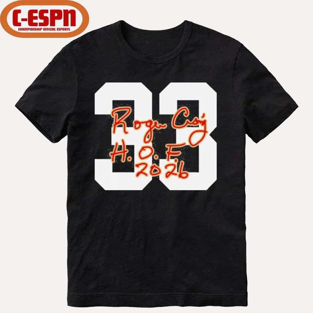 Official 33 Roger Craig 49ers Class of 2026 Elected Signature T-Shirt