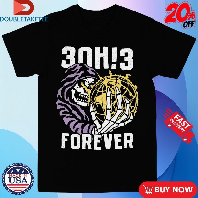 Official 3Oh!3 Forever Globe Shirts