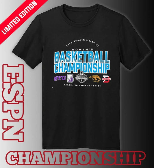 Official 4 Teams 2026 NCAA DIII Women’s Basketball Championship T-Shirt