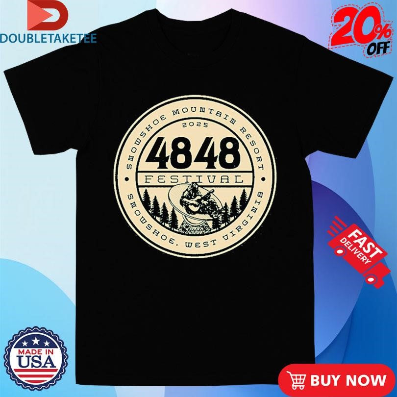 Official 4848 Festival Circle Squatch Guitar Logo Shirts