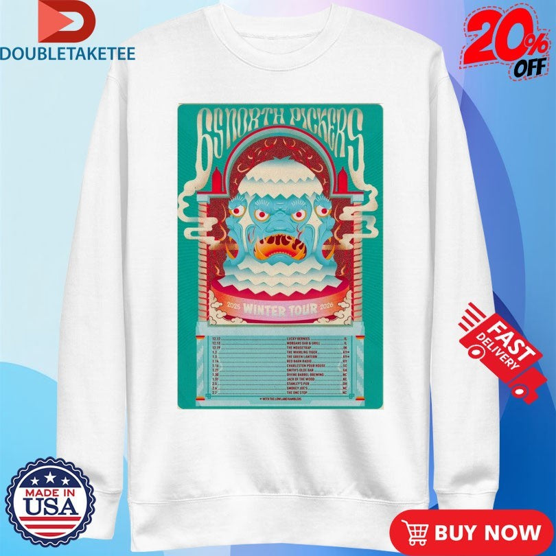 Official 65 North Pickers Winter Tour 2026 Shows Shirts