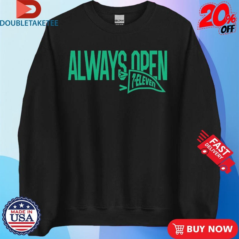 Official 7-Eleven Always Open Pennant Shirts
