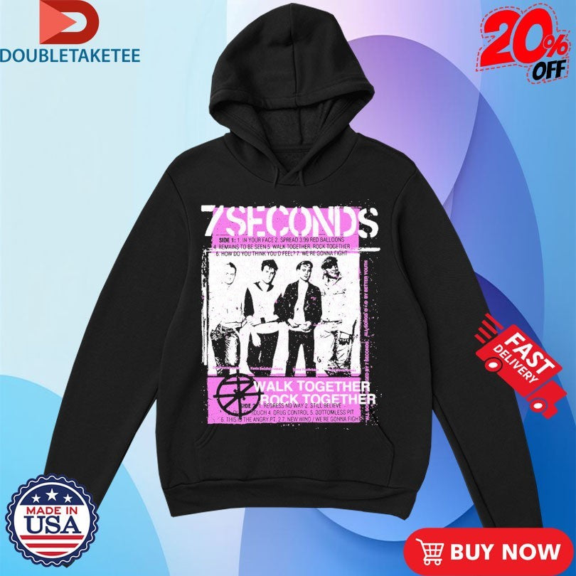 Official 7 Seconds Walk Together Rock Together Photo Shirts