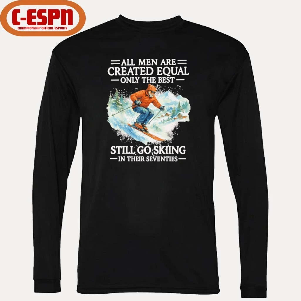 Official 70th Birthday Skier Gifts Man 70 Years Old Skiing Shirt