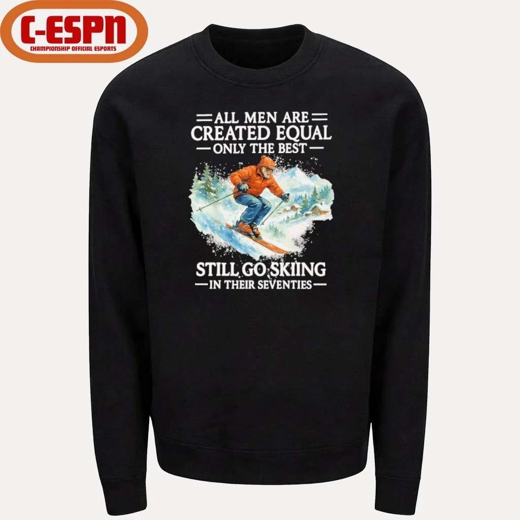 Official 70th Birthday Skier Gifts Man 70 Years Old Skiing Shirt