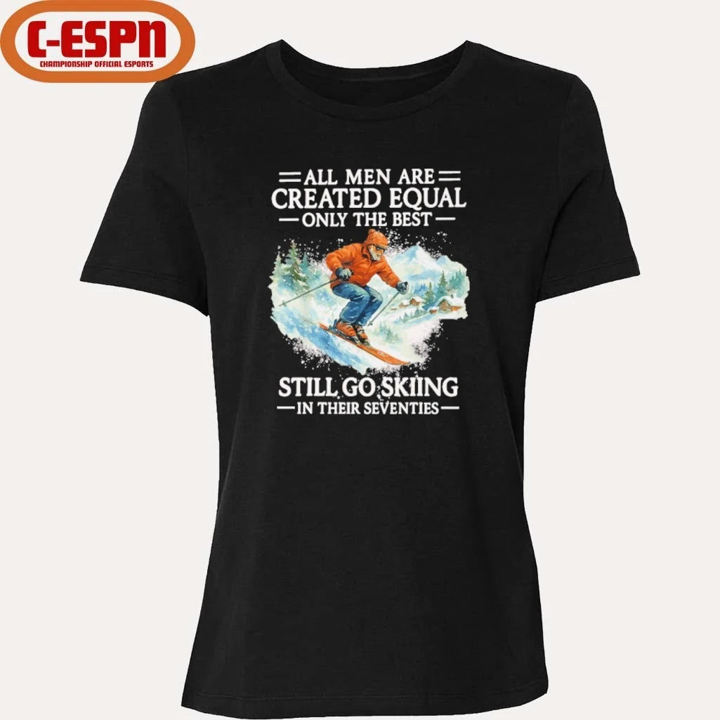 Official 70th Birthday Skier Gifts Man 70 Years Old Skiing Shirt