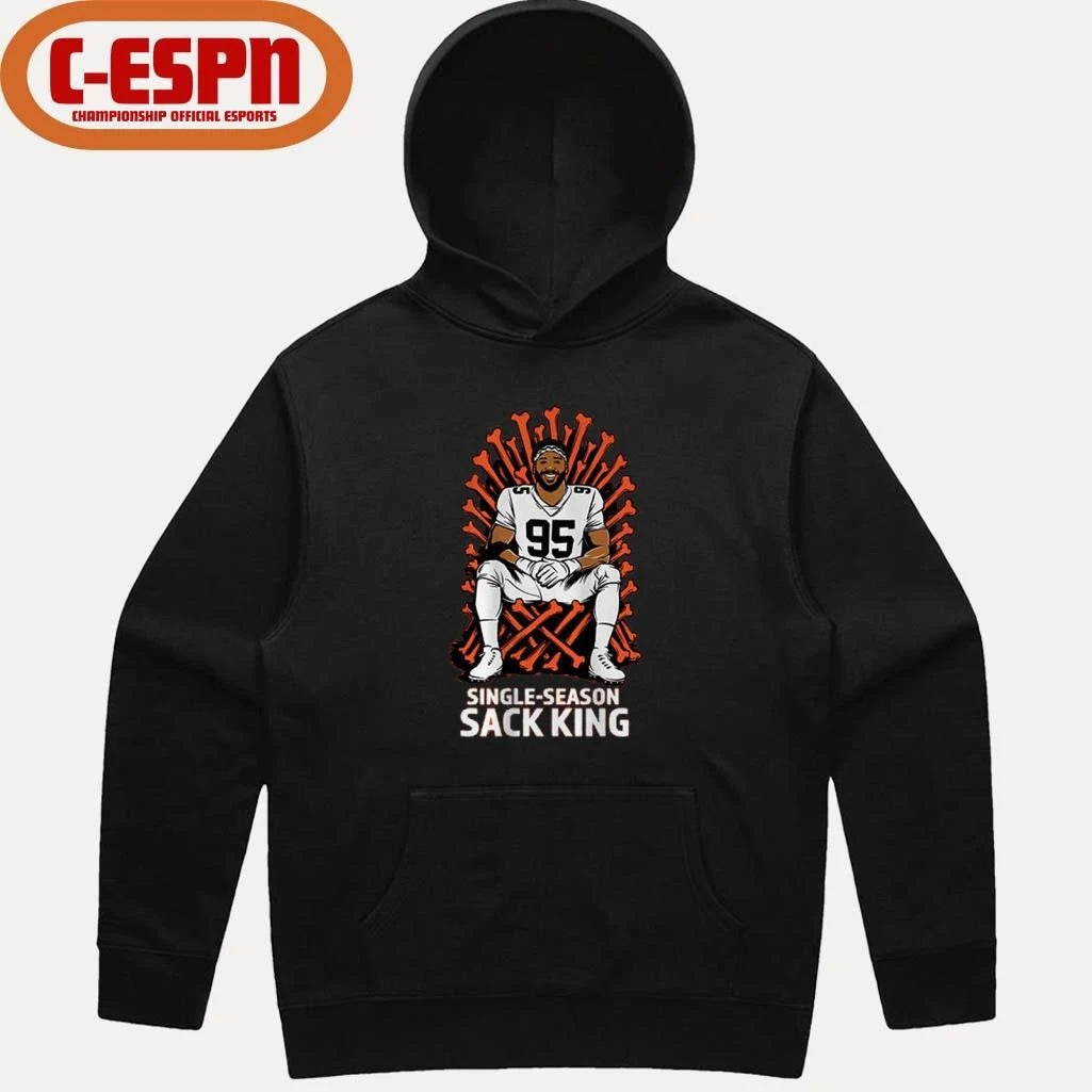 Official 95 Myles Garrett Single-Season Sack King Shirt
