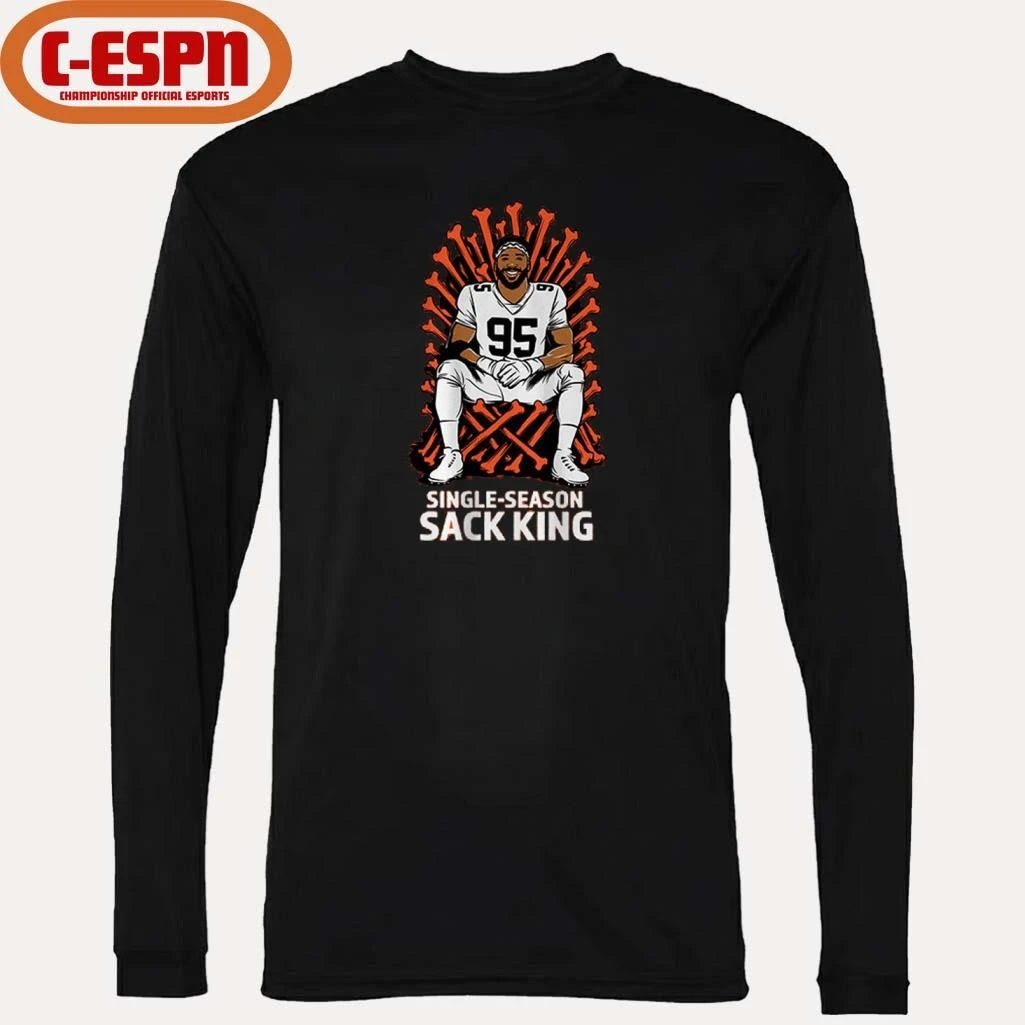 Official 95 Myles Garrett Single-Season Sack King Shirt