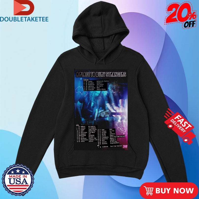 Official A Place To Bury Strangers Tour 2026 Shirts