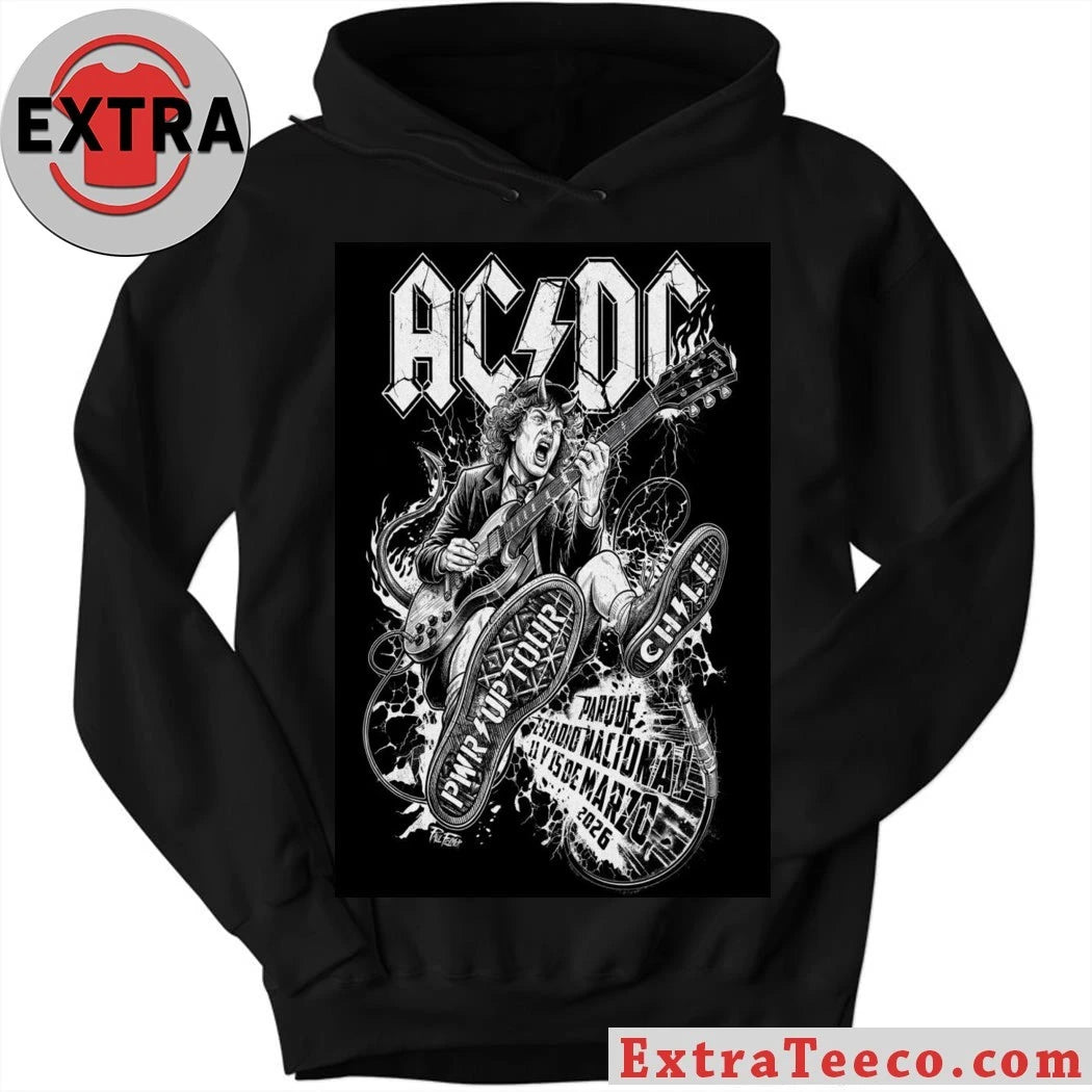Official AC DC 3 11-3 15 2026 Chile Poster Shirt