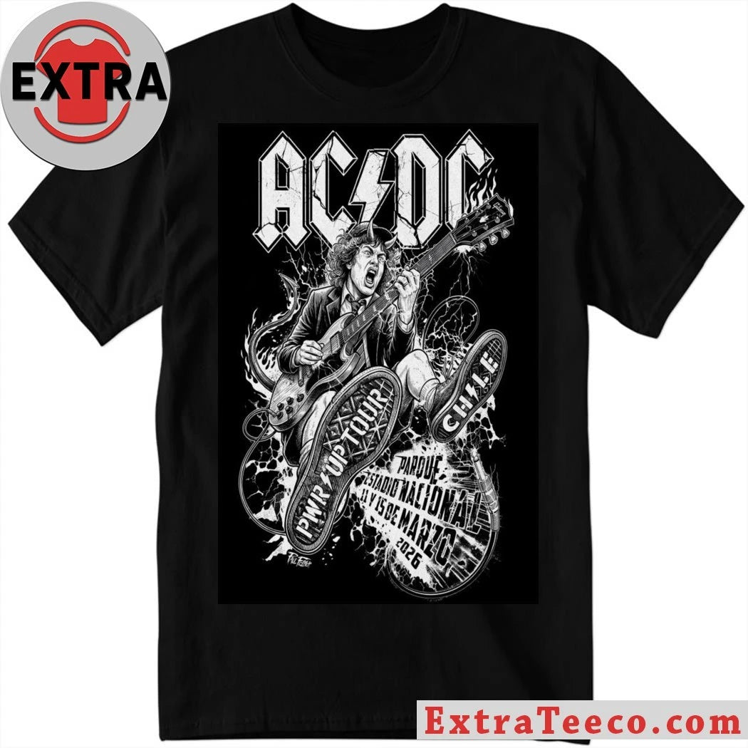 Official AC DC 3 11-3 15 2026 Chile Poster Shirt