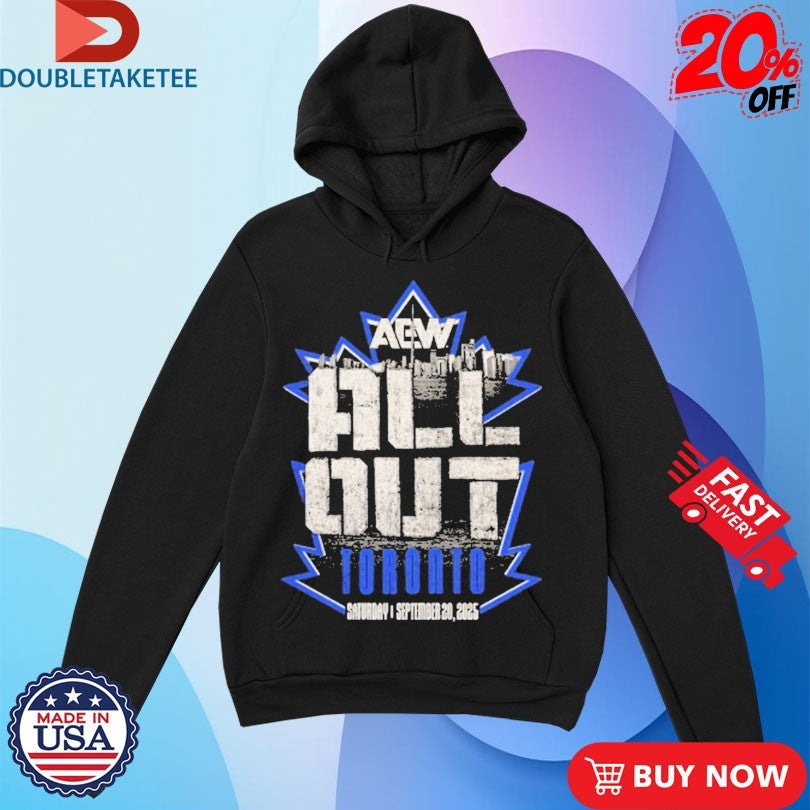 Official AEW All Out 2025 Event Toronto Logo Shirts