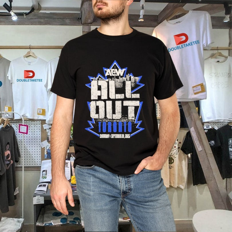 Official AEW All Out 2025 Event Toronto Logo Shirts