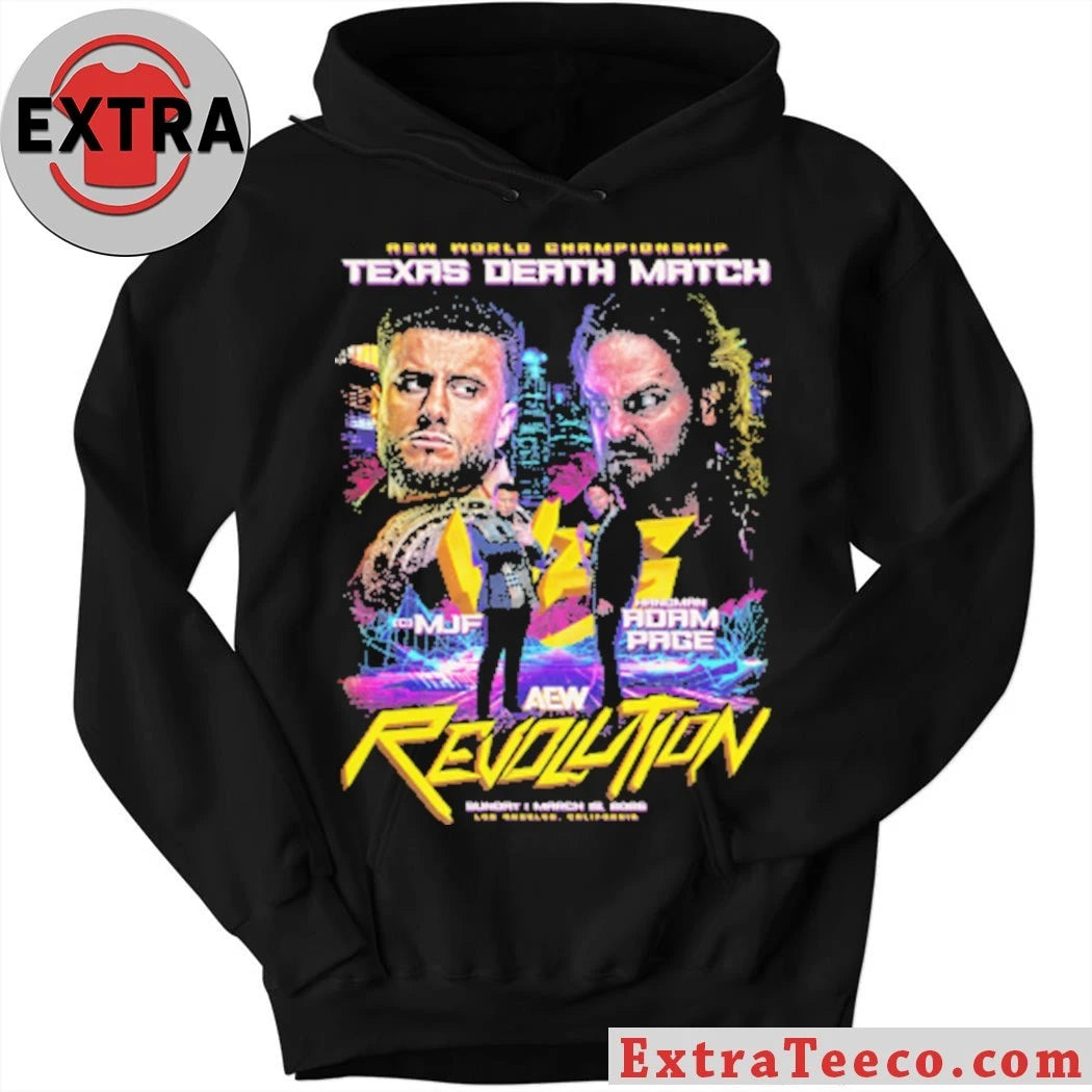 Official AEW Revolution 2026 Matchup MJF vs Hangman Adam Page Shirt