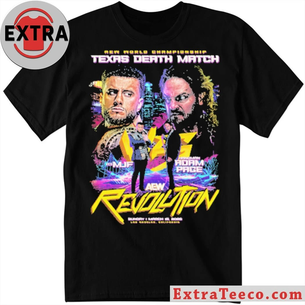 Official AEW Revolution 2026 Matchup MJF vs Hangman Adam Page Shirt
