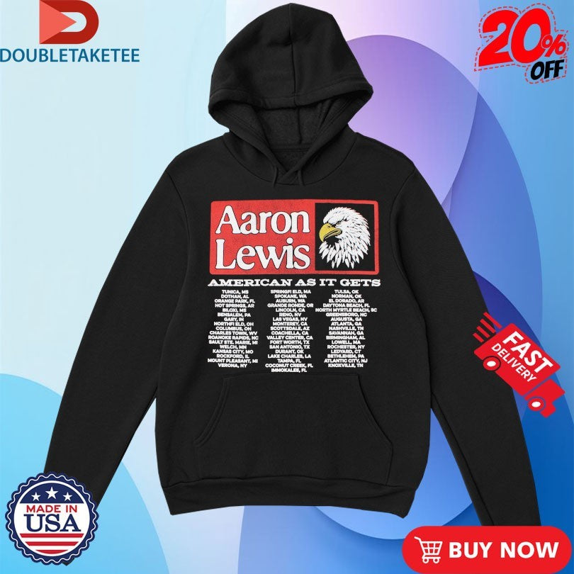 Official Aaron Lewis American As It Gets Tour Dates Eagle Shirts