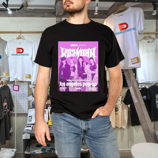 Official Aespa The 6th Mini Album Rich Man Los Angeles Pop Up September 2025 Shirts