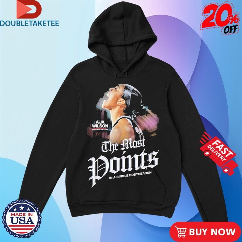 Official A’ja Wilson For The Most Points In A Single Postseason WNBA 2025 Shirts