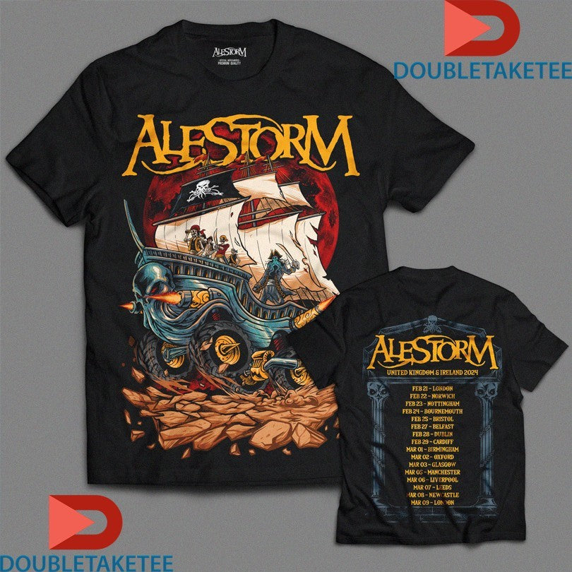 Official Alestorm 2024 Monstertruck UK &amp; Ireland Tour Dates Shirts