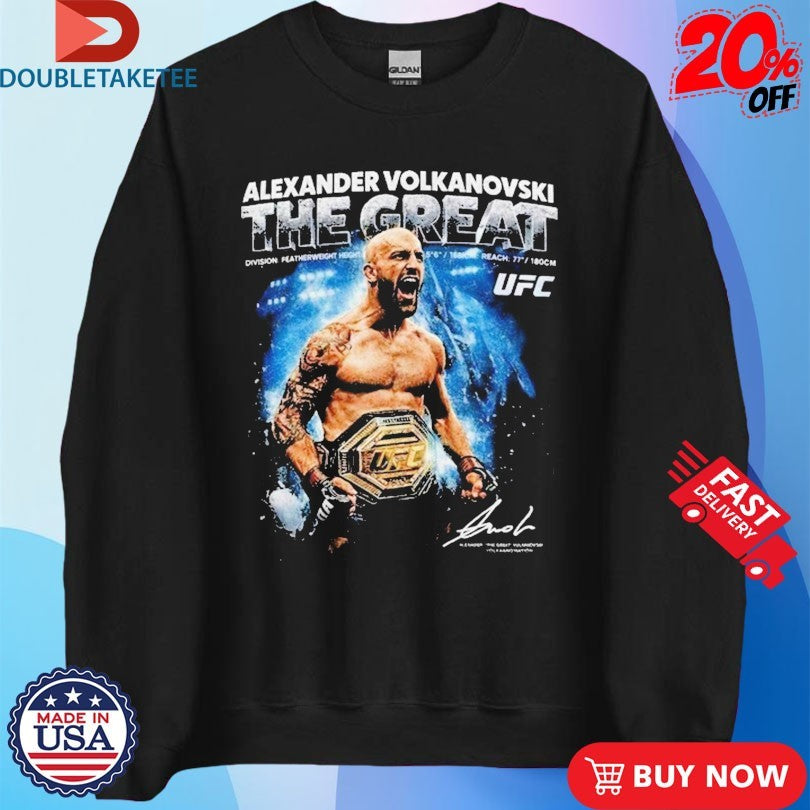 Official Alexander Volkanovski The Great UFC 325 World Featherweight Champion 2026 Shirts
