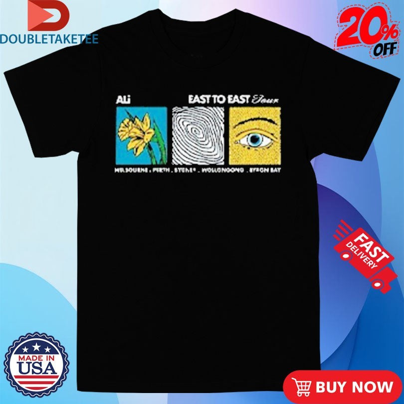 Official Ali AUS Tour 2026 East To East Dandelion Shirts