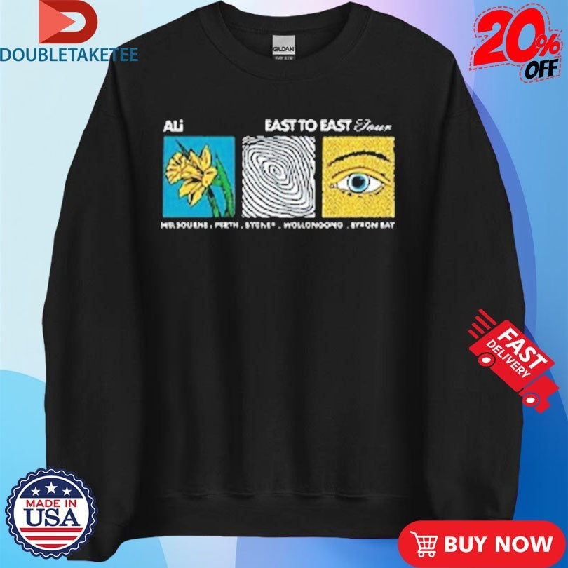 Official Ali AUS Tour 2026 East To East Dandelion Shirts