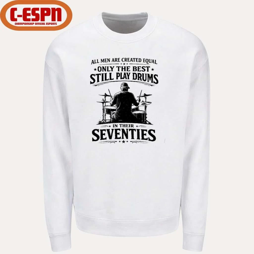 Official All Old Men Are Created Equal, Only The Best Still Play Drums 2026 T-Shirt