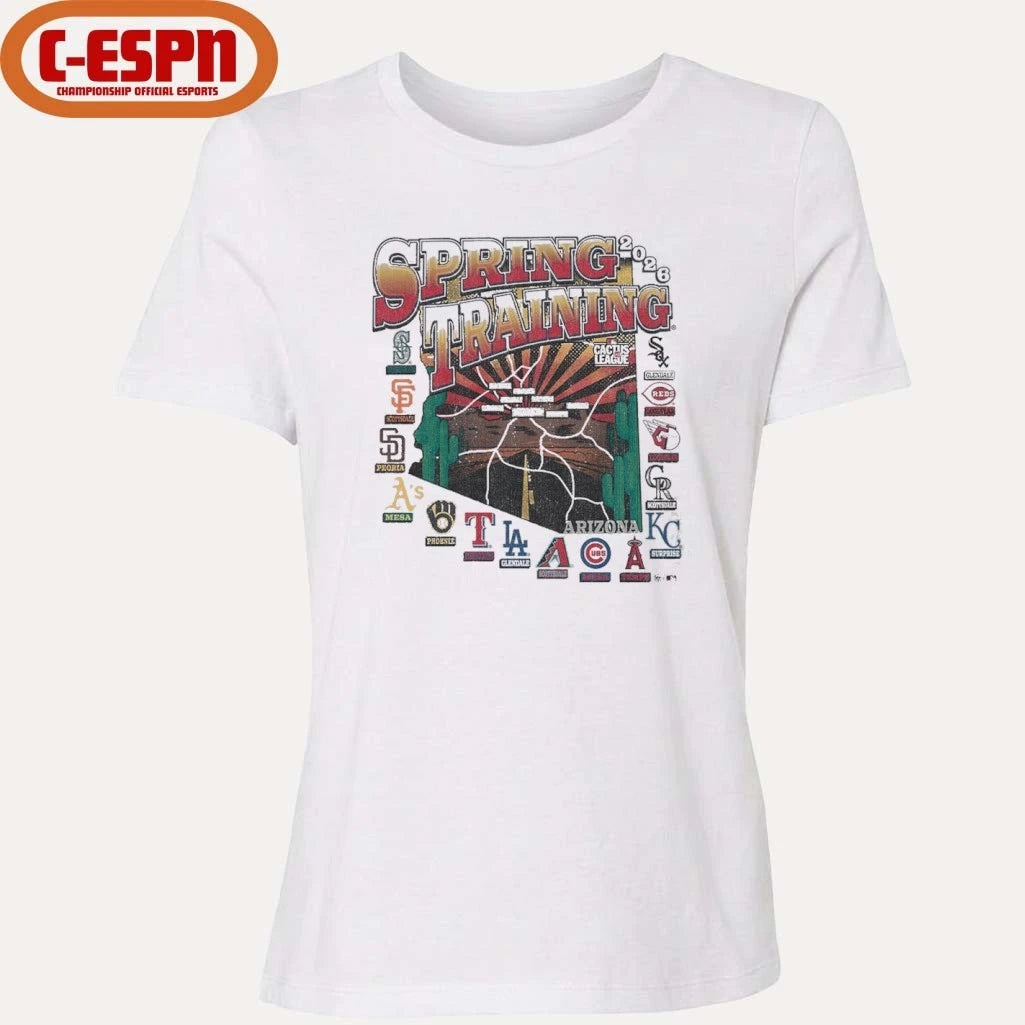 Official All Teams Spring Training 2026 MLB AZ Cactus League T-Shirt
