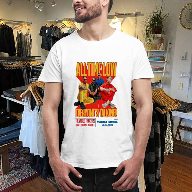 Official All Time Low The World Tour 2026 UK &amp; EU Shirts