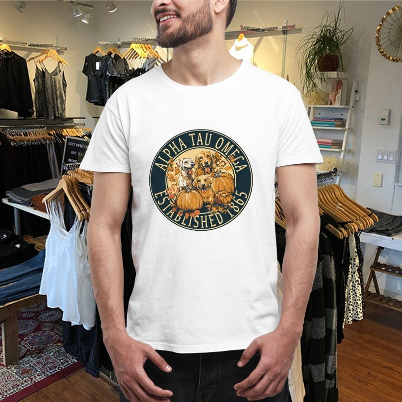 Official Alpha Tau Omega Est 1865 Fall Dog Shirts