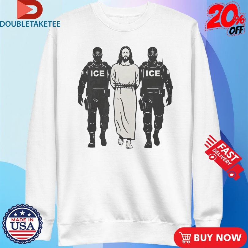 Official Anti-ICE Jesus Arrested Shirts