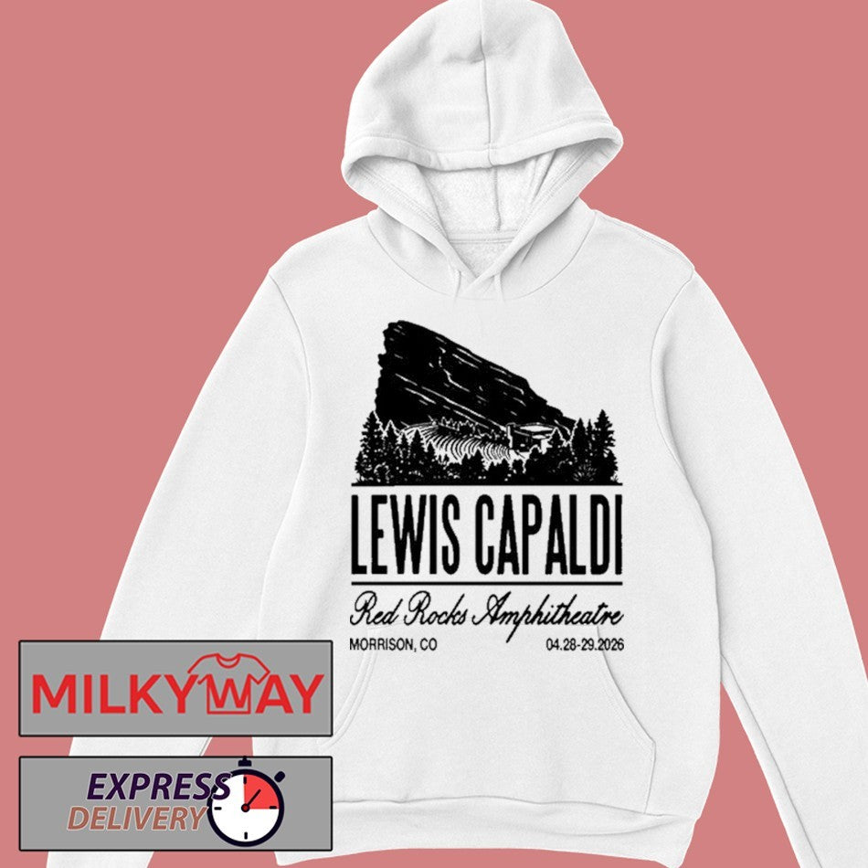 Apr 28-29 2026 Tee Lewis Capaldi Red Rocks New shirt