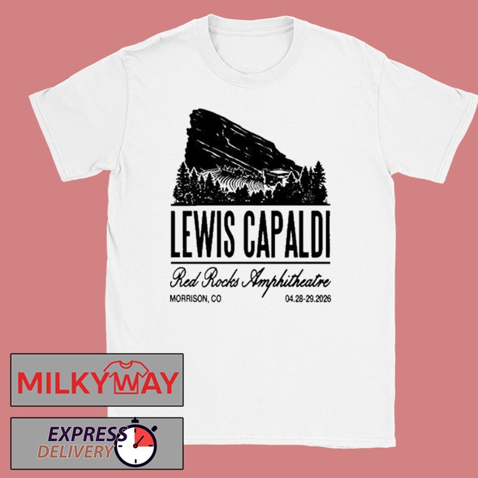 Apr 28-29 2026 Tee Lewis Capaldi Red Rocks New shirt