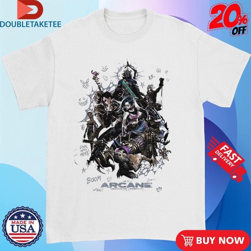 Official Arcane League Of Legends Arcane Anniversary Shirts