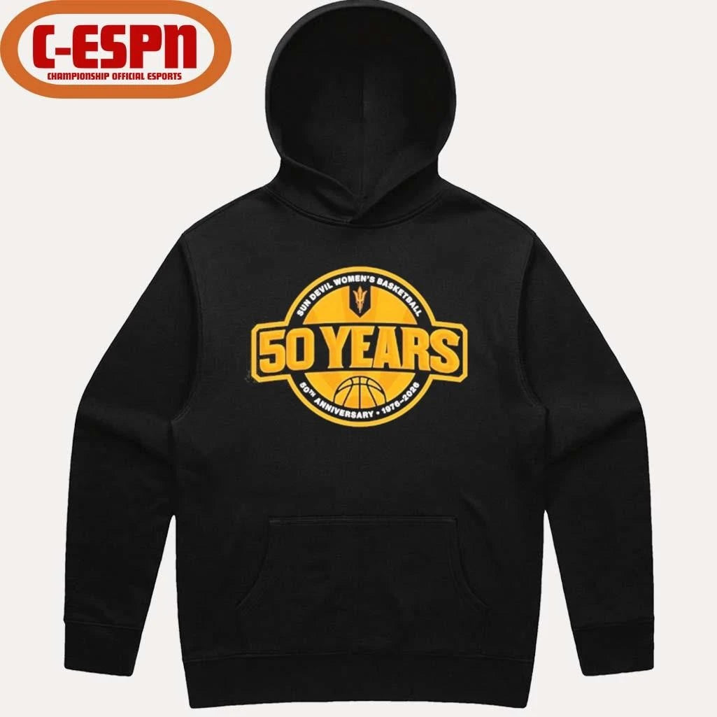 Official Arizona State Women’s Basketball 50th Anniversary T-Shirt