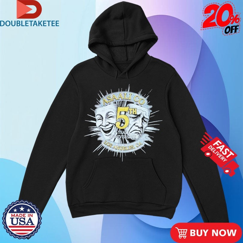 Official Asaali 5th Anniversary Los Angeles Ca Masks Shirts