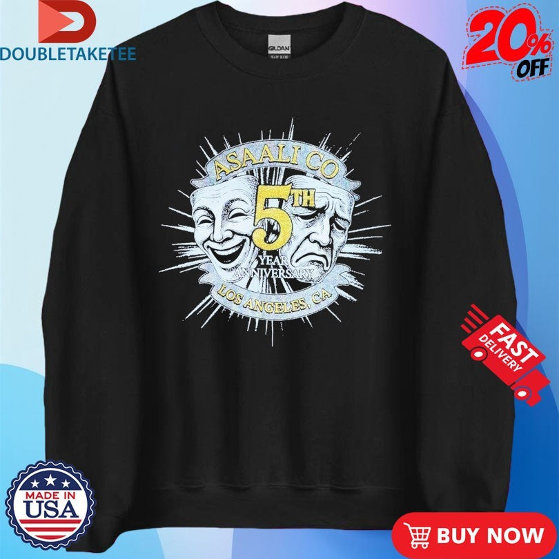 Official Asaali 5th Anniversary Los Angeles Ca Masks Shirts