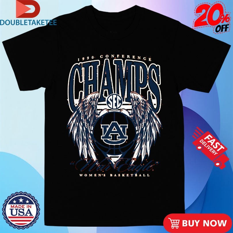 Official Auburn Women’s Basketball 1990 SEC Champs War Eagle Wings Shirts