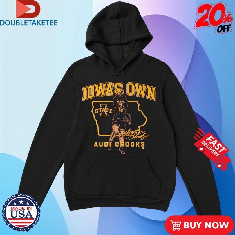 Official Audi Crooks State Star Iowa’s Own State Cyclones Basketball Shirts
