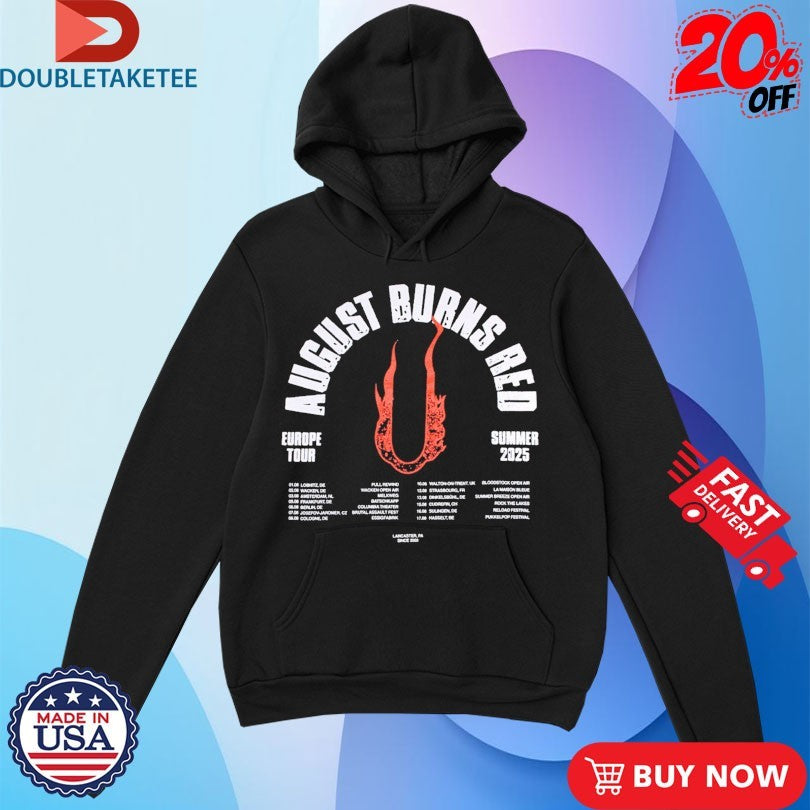 Official August Burns Red Summer Tour 2025 Shirts