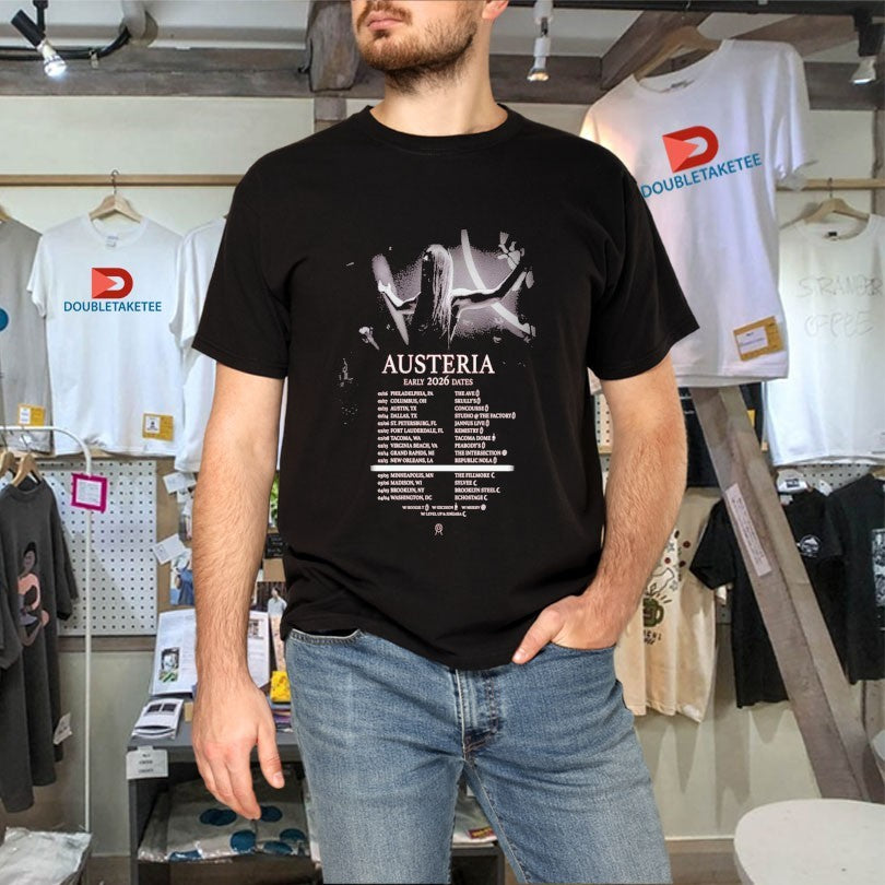 Official Austeria 2026 Early Tour Dates Shirts