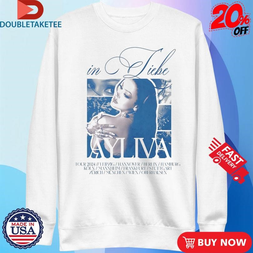 Official Ayliva In Love Tour 2024 Collage Shirts