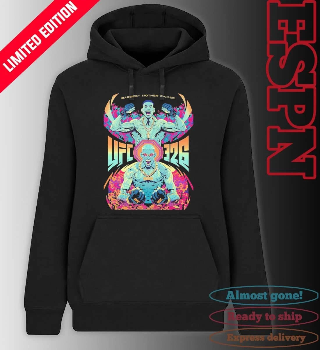 Official Baddest Mother Fucker UFC 326 Shirt