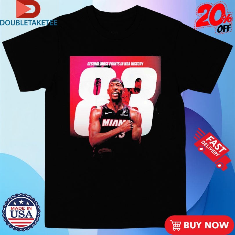 Official Bam Adebayo Miami Heat NBA Second Most Points In NBA History Passes Kobe Shirts