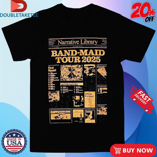 Official Band-Maid Tour 2025 Shirts
